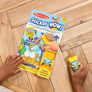 Sticker WOW!™ Bulldozer Bundle: Activity Pad & Sticker Stamper + Mini Activity Pad and 200 Refill Stickers D1