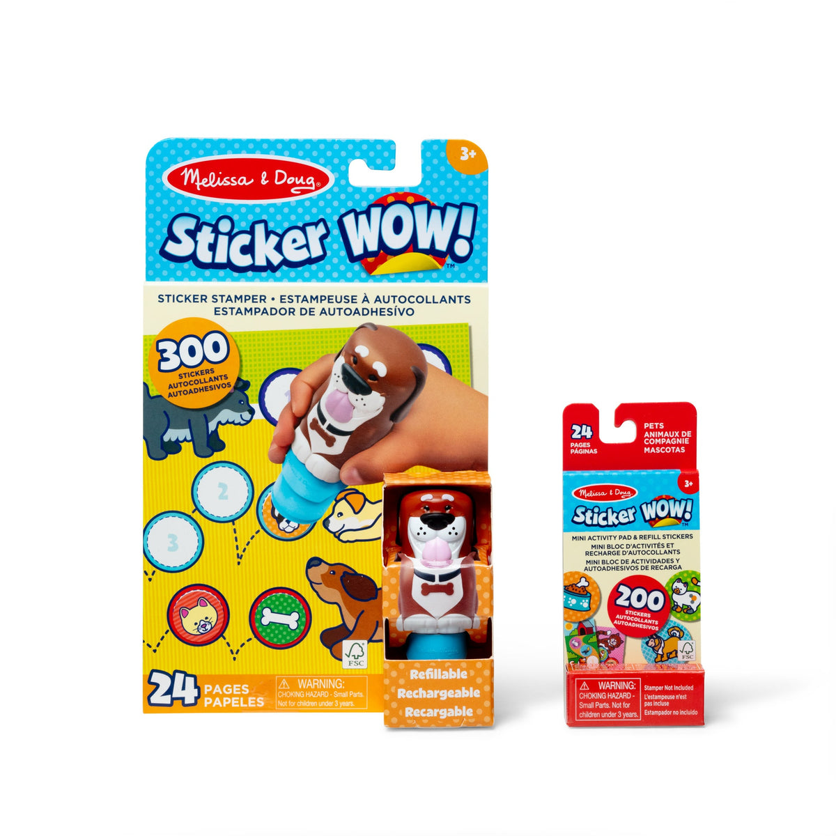 Sticker WOW!™ Dog Bundle: Activity Pad & Sticker Stamper + Mini Activity Pad and 200 Refill Stickers C6