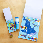 Sticker WOW!™ Shark Bundle: Activity Pad & Sticker Stamper + Mini Activity Pad and 200 Refill Stickers M0