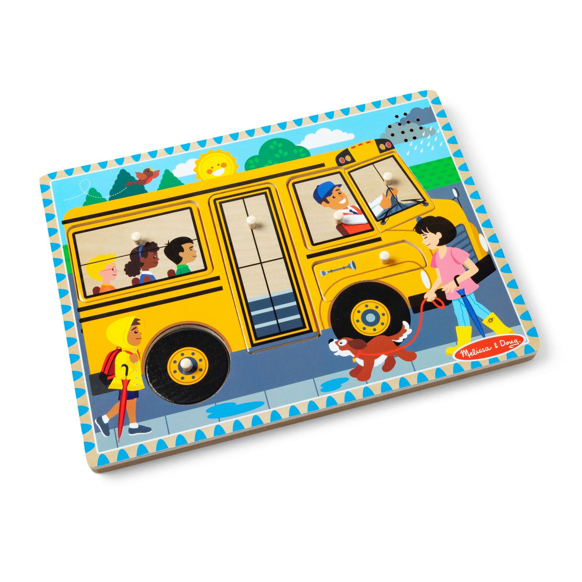 The Wheels on the Bus Song Puzzle - 6 Pieces E4