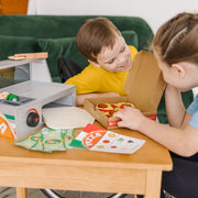 Top & Bake Pizza Counter - Wooden Play Food C7