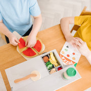 Top & Bake Pizza Counter - Wooden Play Food C7