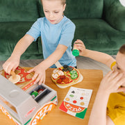 Top & Bake Pizza Counter - Wooden Play Food C7