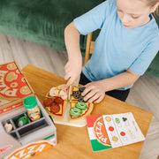 Top & Bake Pizza Counter - Wooden Play Food C7