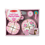 Triple-Layer Party Cake - Wooden Play Food J3