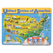 U.S.A. Map Wooden Puzzle C8