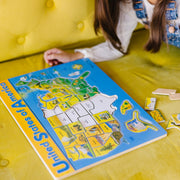 U.S.A. Map Wooden Puzzle C8