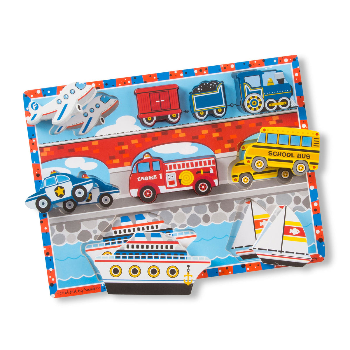 Vehicles Chunky Puzzle - 9 Pieces D1