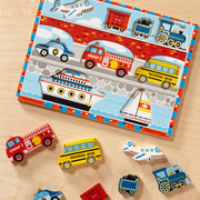 Vehicles Chunky Puzzle - 9 Pieces I7