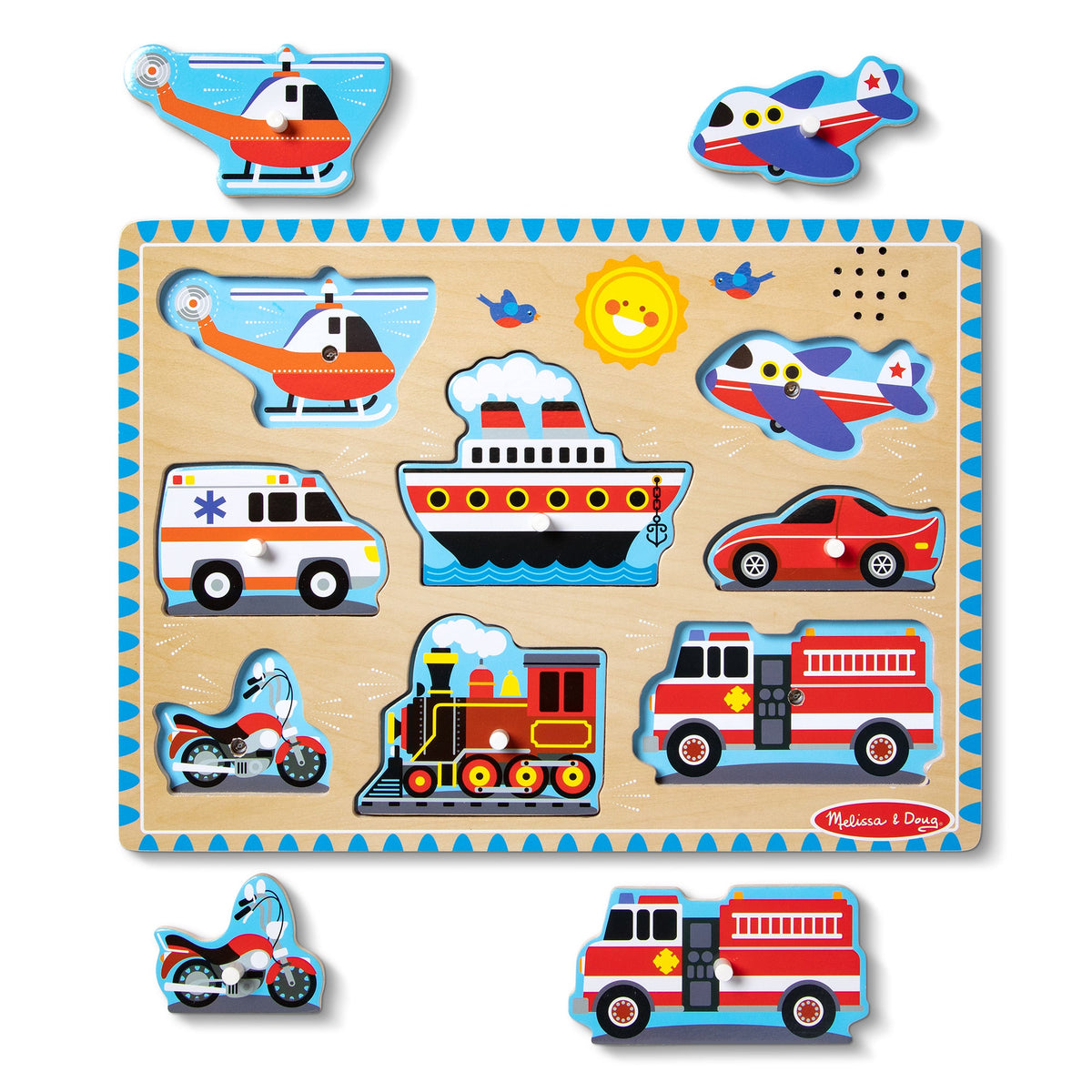 Vehicles Sound Puzzle - 8 Pieces U9