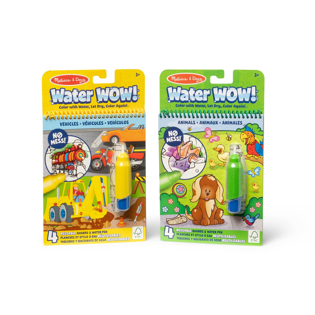 Water WOW! 2-Pack – Animals, Vehicles O6