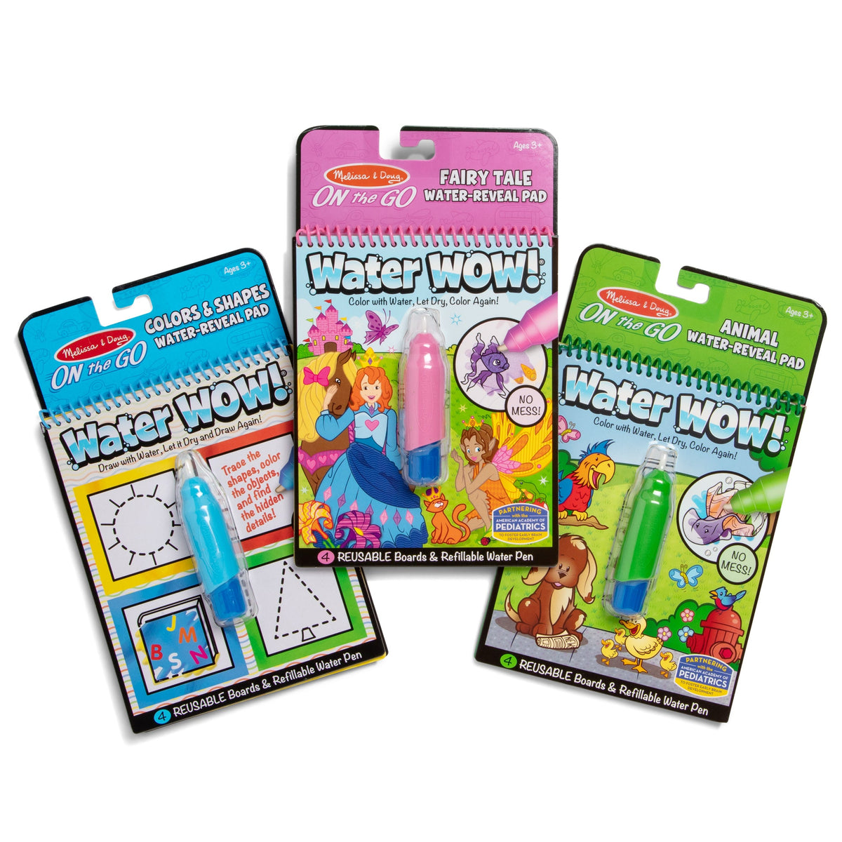 Water Wow!® 3-Pack: Colors & Shapes, Fairy Tales, Animals U6