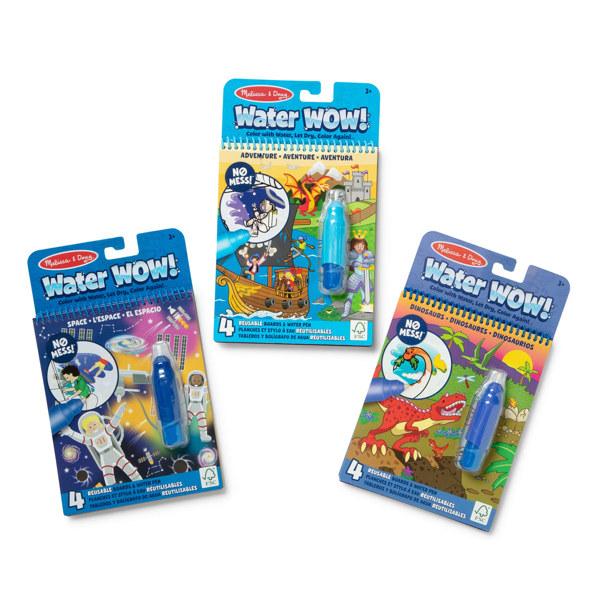 Water WOW! 3-Pack – Dinosaur, Adventure, Space J8