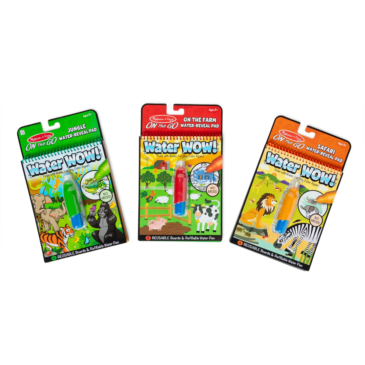 Water Wow! 3-Pack: Jungle, Safari, Farm B4