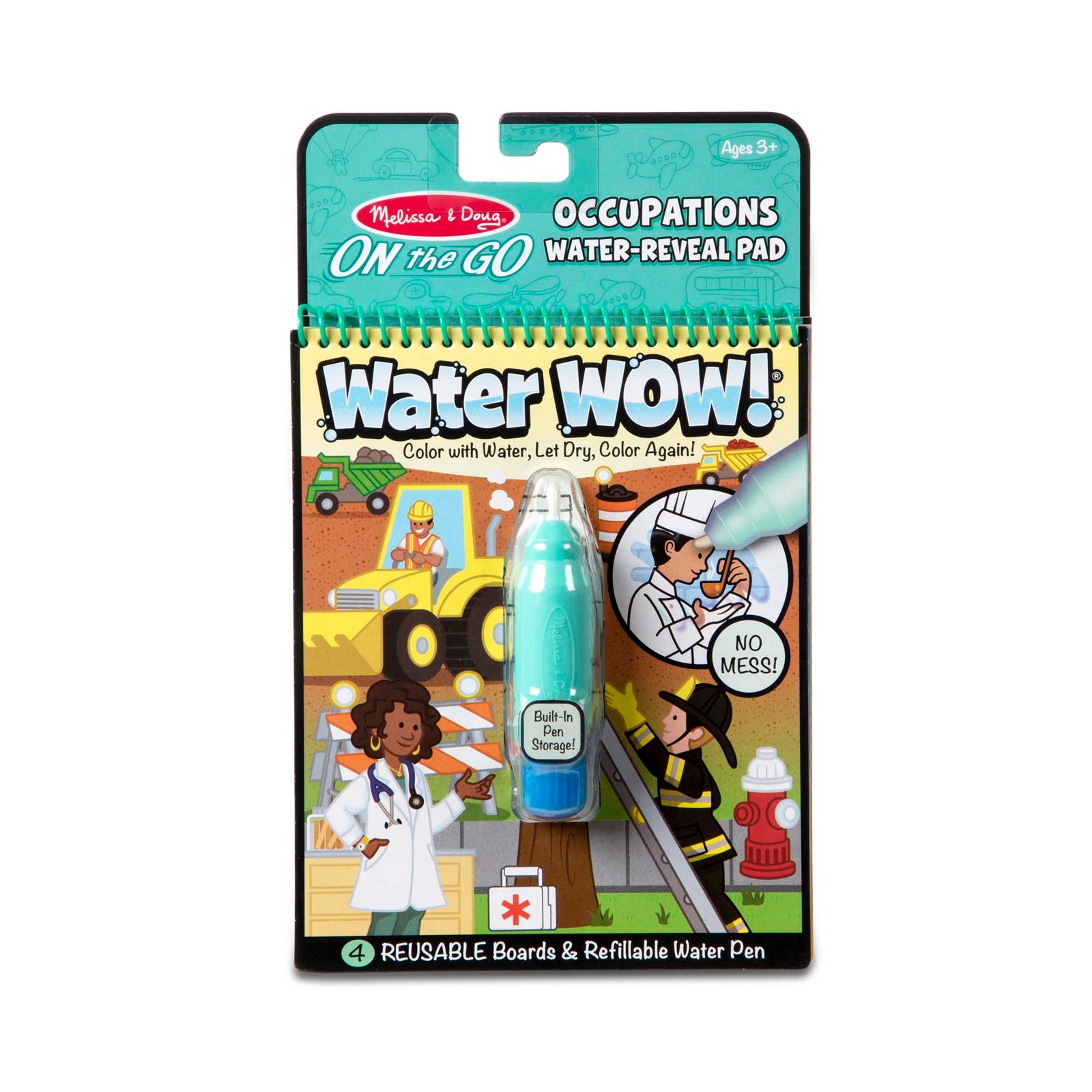 Water Wow! Occupations - Water Reveal Pad On the Go Travel Activity R6