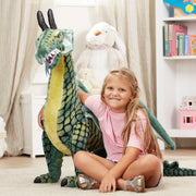 Winged Dragon Lifelike Plush Stuffed Animal Q2