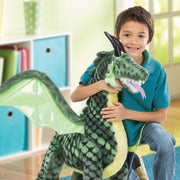 Winged Dragon Lifelike Plush Stuffed Animal Q2