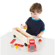 Wooden Big Rig Building Set W9