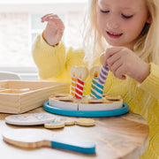 Wooden Birthday Cake Play Set Y5