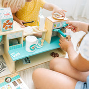 Wooden Cafe Barista Coffee Shop D4