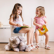 Wooden Chair Pair  - White O4