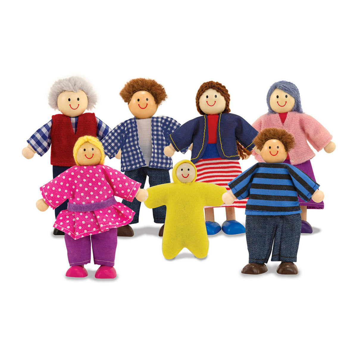 Wooden Doll Family Z1