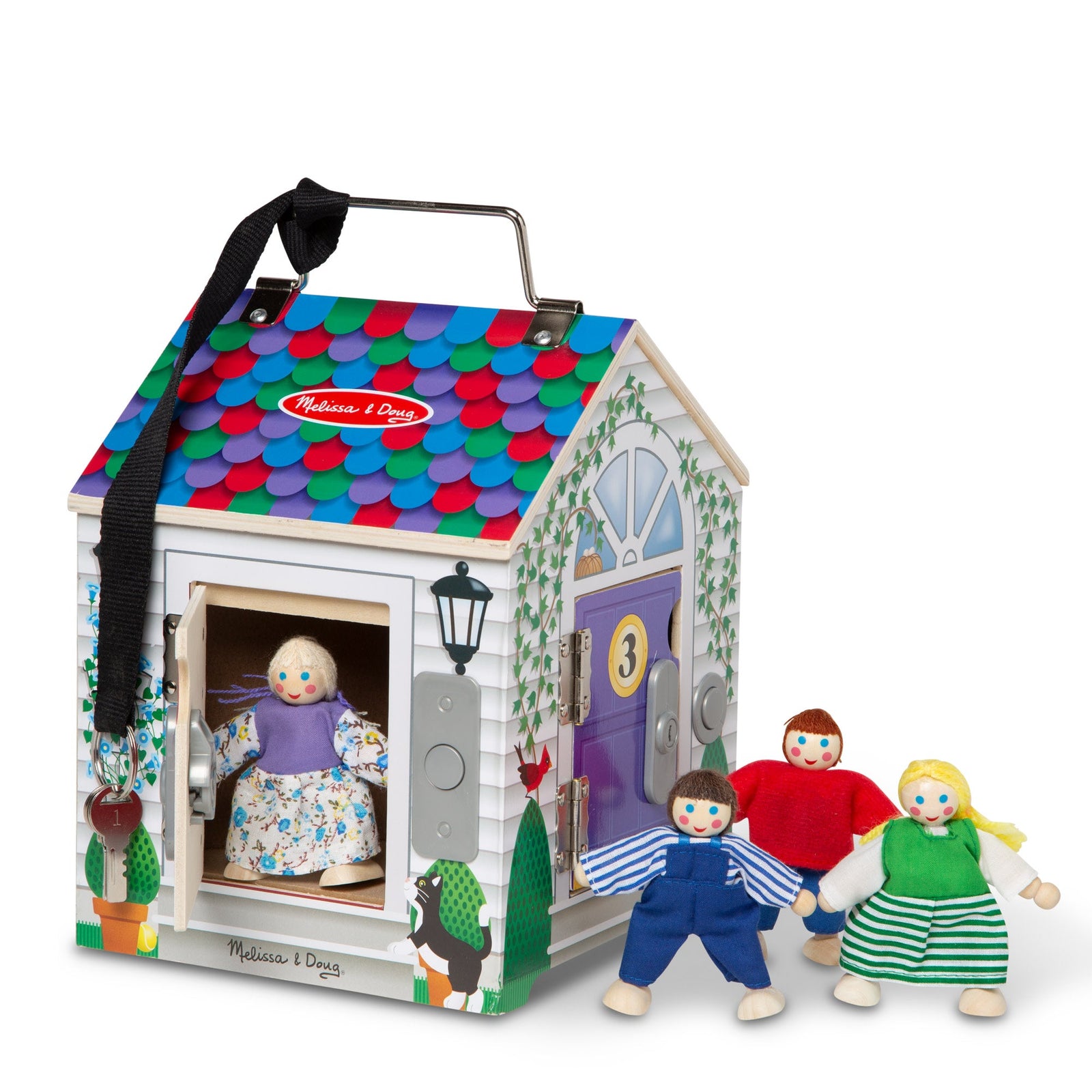 Wooden Doorbell House X5