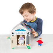 Wooden Doorbell House X5