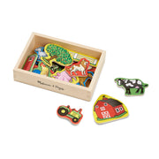 Wooden Farm Magnets O0