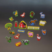 Wooden Farm Magnets O0