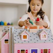 Wooden Fold & Go Dollhouse Q2