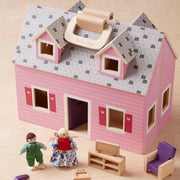 Wooden Fold & Go Dollhouse Q2