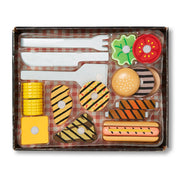 Wooden Grill & Serve BBQ Set J0