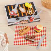 Wooden Grill & Serve BBQ Set J0