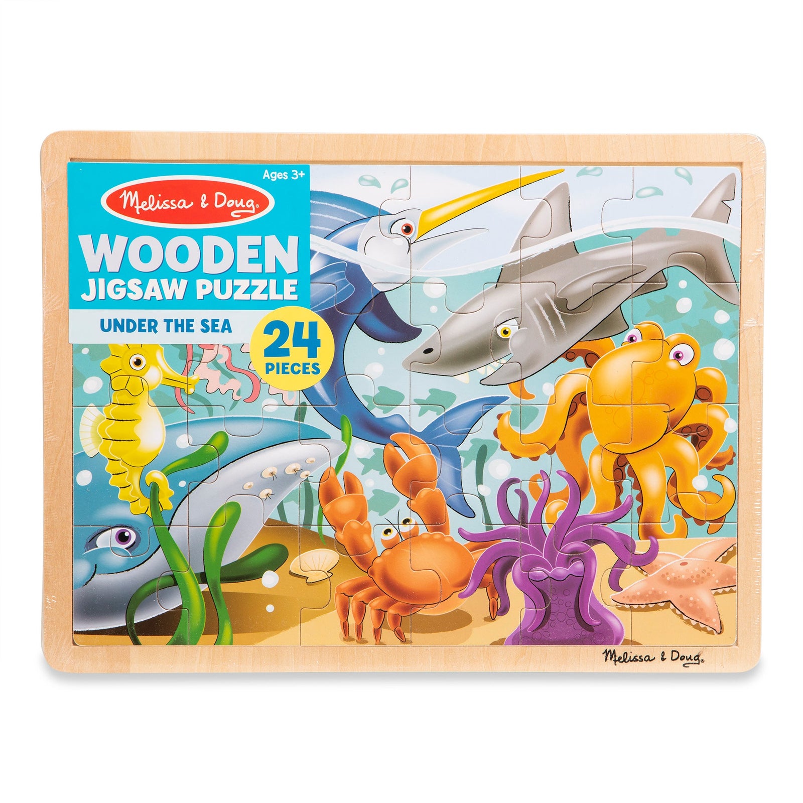 Wooden Jigsaw Puzzle - Under the Sea - 24 Pieces S9