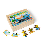 Wooden Jigsaw Puzzles in a Box - Construction F5