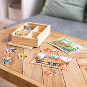 Wooden Jigsaw Puzzles in a Box - Construction F5