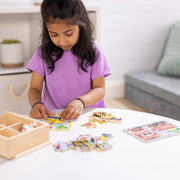 Wooden Jigsaw Puzzles in a Box - Vehicles H0