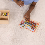 Wooden Jigsaw Puzzles in a Box - Vehicles H0
