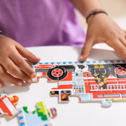 Wooden Jigsaw Puzzles in a Box - Vehicles H0