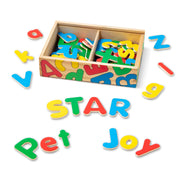 Wooden Letter Alphabet Magnets V7