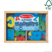 Wooden Letter Alphabet Magnets V7