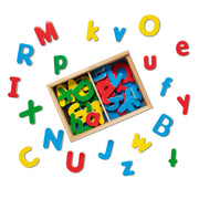 Wooden Letter Alphabet Magnets V7