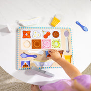 Wooden Magnetic Ice Cream Puzzle & Play Set - 16 Pieces L8