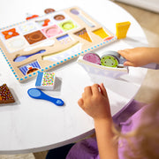 Wooden Magnetic Ice Cream Puzzle & Play Set - 16 Pieces L8