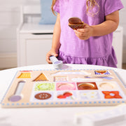 Wooden Magnetic Ice Cream Puzzle & Play Set - 16 Pieces L8