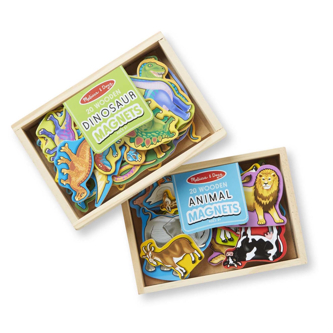 Wooden Magnets Bundle - Animals and Dinosaurs Q2