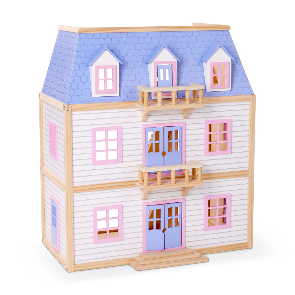 Wooden Multi-Level Dollhouse E6