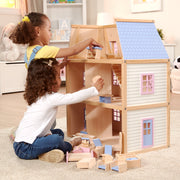Wooden Multi-Level Dollhouse Y4