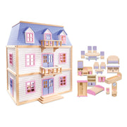 Wooden Multi-Level Dollhouse Y4